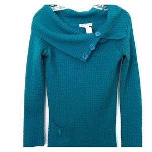 Teal tunic sweater